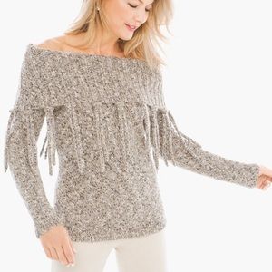 Chico’s fringed sweater - NEVER WORN